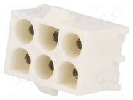 Connector: wire-board; socket; female; PIN: 6; straight; 600V; 19A TE Connectivity