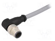 Connector: M12; plug; PIN: 12; male; A code-DeviceNet / CANopen HARTING