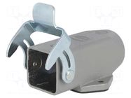 Enclosure for connectors: HDC; size 3A; Han® A; with latch; side HARTING