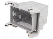 Enclosure for connectors: HDC; size 32A (2 x 16A); for cable HARTING