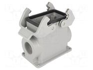 Enclosure for connectors: HDC; size 10B; Han® B; IP65; high; M25 HARTING