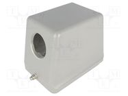 Enclosure: for Han connectors; Han; size 48B (2 x 24B); angled 