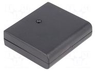 Enclosure: multipurpose; X: 60mm; Y: 68mm; Z: 20mm; ABS; black MASZCZYK