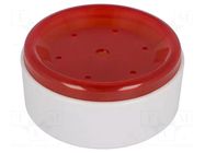Enclosure: for alarms; Z: 43mm; ABS; grey; Ø: 92mm MASZCZYK