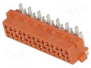 Connector: Micro-MaTch; socket; female; PIN: 14; vertical; SMT; 2x7 TE Connectivity