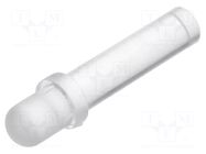Fiber for LED; Ø3mm; L: 12.7mm; round; Front: convex; straight; PLP1 BIVAR