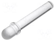 Fiber for LED; Ø5mm; L: 25.4mm; round; Front: convex; straight; PLP5 BIVAR