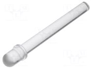 Fiber for LED; Ø5mm; L: 38.1mm; round; Front: convex; straight; PLP5 BIVAR