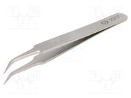 Tweezers; 105mm; for precision works; Blades: narrow,curved C.K