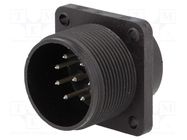 Connector: circular; socket; CM; IP67; PIN: 8; male; 10A; 50V; 1.5mm2 HIRSCHMANN