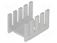 Heatsink: moulded; U; TO202,TO220; L: 19.05mm; W: 13.21mm; H: 12.7mm ASSMANN