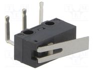 Microswitch SNAP ACTION; 1A/125VAC; 0.1A/30VDC; with lever; SPDT 