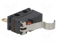 Microswitch SNAP ACTION; 2A/125VAC; 2A/30VDC; SPDT; ON-(ON); D2FD OMRON Electronic Components