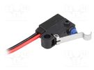 Microswitch SNAP ACTION; 0.1A/125VAC; 2A/12VDC; SPST-NC; Pos: 2 OMRON Electronic Components