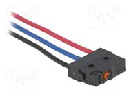 Microswitch SNAP ACTION; 0.1A/125VAC; 0.1A/30VDC; without lever OMRON Electronic Components