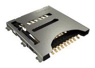 CONNECTOR, MICRO SD, 17POS, PUSH-PULL