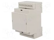 Enclosure: for DIN rail mounting; Y: 90.2mm; X: 53.3mm; Z: 57.5mm GAINTA