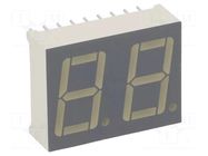 Display: LED; 7-segment; 14mm; 0.56"; No.char: 2; green; 2÷10.5mcd KINGBRIGHT ELECTRONIC