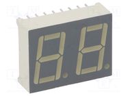 Display: LED; 7-segment; 14mm; 0.56"; No.char: 2; red; 8÷24mcd KINGBRIGHT ELECTRONIC