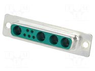 Special D-Sub; PIN: 9(4+5); plug; female; for cable; soldering CONEC