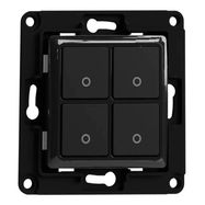 Shelly wall switch 4 button (black), Shelly