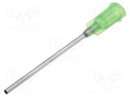 Needle: steel; 1.5"; Size: 14; straight; 1.6mm; Mounting: Luer Lock FISNAR