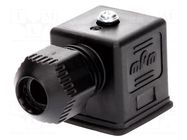 Connector: valve connector; plug; form A; 18mm; female; PIN: 3; 300V MOLEX
