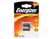 Battery: lithium; CR2; 3V; non-rechargeable; Ø16x27mm; 2pcs; PHOTO ENERGIZER