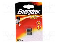 Battery: alkaline; A11; 6V; non-rechargeable; Ø10x16.5mm; 2pcs. ENERGIZER