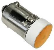 SMALL LED INDICATOR, AMBER, 12V, BA9S/13
