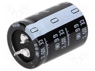 Capacitor: electrolytic; SNAP-IN; 270uF; 400VDC; Ø25x35mm; ±20% NICHICON