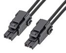 CABLE, 2P ULTRA-FIT RCPT-RCPT, 5.9"