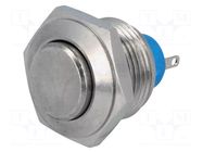 Switch: vandal resistant; Pos: 2; SPST-NO; 0.3A/250VAC; 1A/30VDC APEM