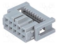 Connector: IDC; plug; female; PIN: 10; IDC; for ribbon cable; 1.27mm 3M