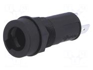 Fuse holder; 5x20mm; 6.3A; 250V; on panel; Cutout: Ø12.7mm LITTELFUSE