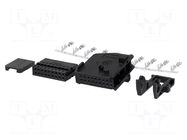 Kit; plug; RNS; PIN: 18; black; pins x10 4CARMEDIA