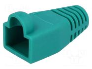 RJ45 plug boot; 6mm; green CONEC