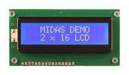 LCD DISPLAY, COB, 16 X 2, BLUE STN, 3.3V