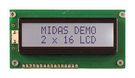 LCD DISPLAY, COB, 16 X 2, FSTN, 3.3V