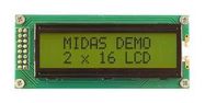 LCD DISPLAY, COB, 16 X 2, STN, 3.3V