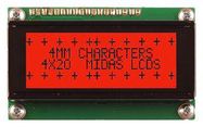 LCD DISPLAY, COB, 20 X 4, FSTN, 5V