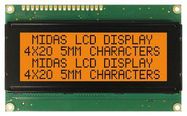 LCD DISPLAY, COB, 20 X 4, FSTN, 5V