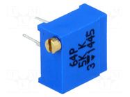 Potentiometer: mounting; horizontal,multiturn; 5kΩ; 500mW; THT VISHAY