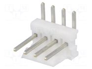 Connector: wire-board; socket; male; PIN: 4; MTA-100; angled 90° TE Connectivity