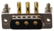 COMBO D-SUB CONN, R/A PLUG, DA-3W3, TH