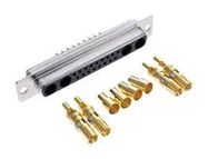 COMBO D-SUB CONN, RCPT, DC-21WA4, PANEL