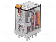 Relay: electromagnetic; DPDT; Ucoil: 24VAC; Icontacts max: 20A FINDER