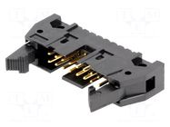 Connector: IDC; socket; male; PIN: 16; straight; THT; 2.54mm; 2x8 TE Connectivity