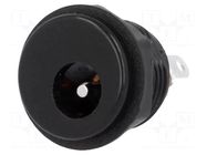 Connector: DC supply; socket; male; soldering; 5.5/2.1mm; 5.5mm SCHURTER