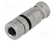 Connector: M12; plug; PIN: 5; female; A code-DeviceNet / CANopen CONEC